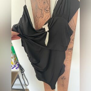 H&M black off the shoulder bodysuit